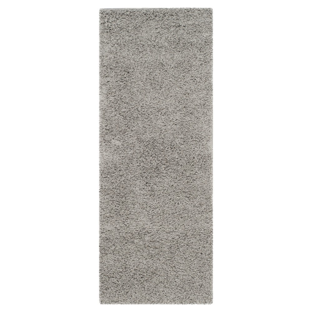  Runner Reedley Solid Loomed Rug Light Gray