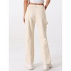 INSPIRE CHIC Women's High Waist Baggy Y2K Street Casual Fashion Cargo Pants with Pockets - image 3 of 4