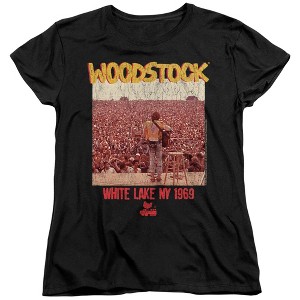 Women's Woodstock White Lake Ny 1969 T-Shirt - 1 of 4