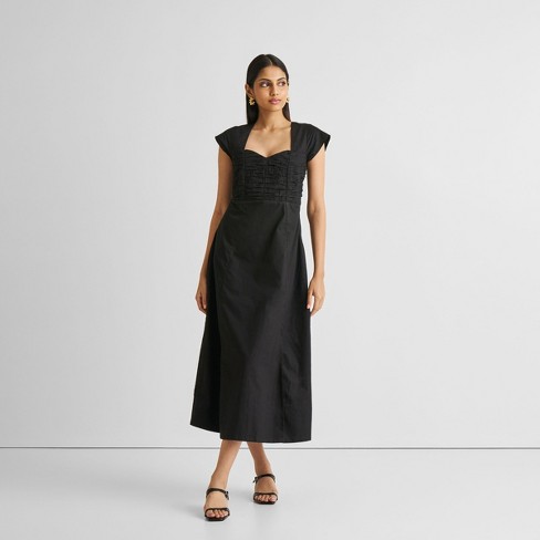 Reistor  Women's Ruched Dress with Front Slit - image 1 of 4