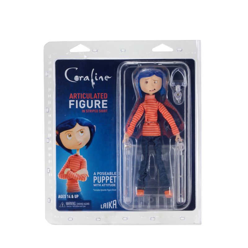 Coraline - Articulated Figure (plastic armature) - Coraline in Striped Shirt and Jeans, 4 of 6