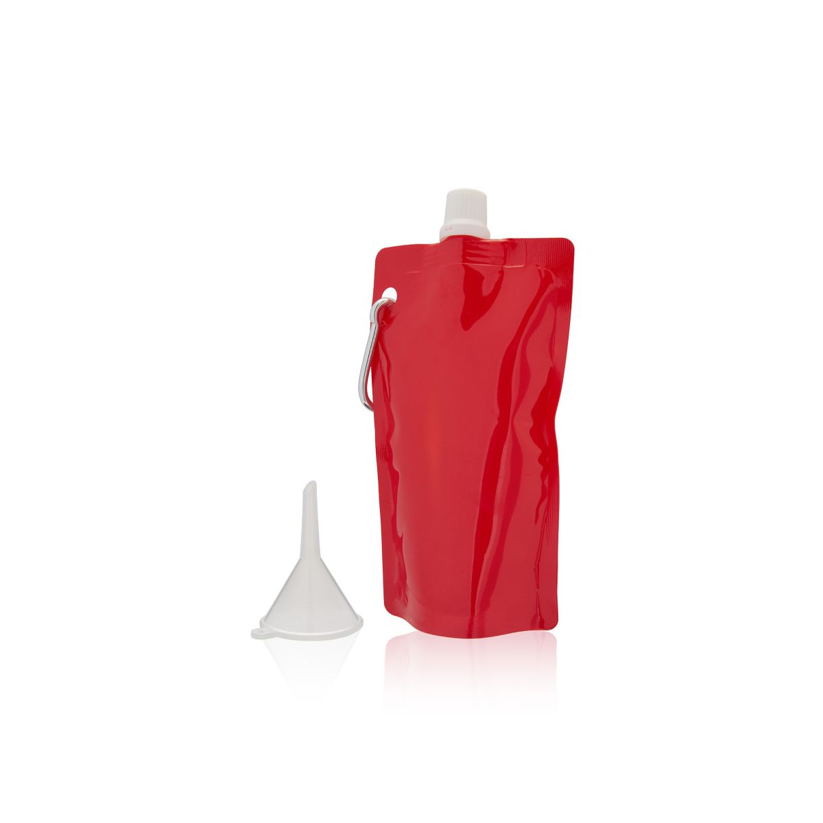 True Smuggle Collapsible Plastic Flasks, Set of 2 Reusable Drink Pouches with Funnel and Carabiner for Wine, Liquor, Travel, Camping Gifts for Men - thumbnail 8