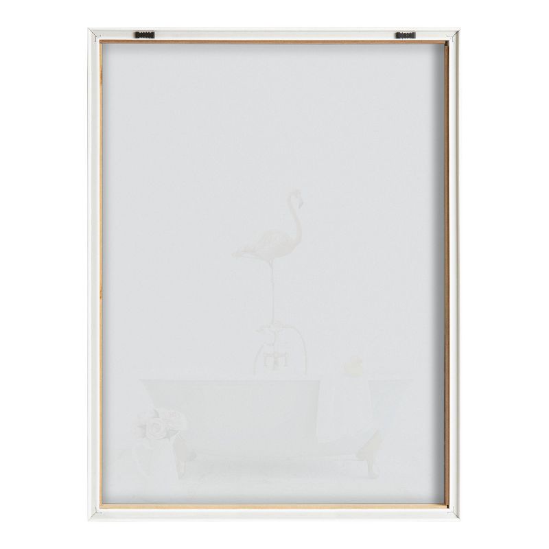 18&#34; x 24&#34; Blake Flamingo Cottage Bathroom by Amy Peterson Art Studio Framed Printed Glass Natural - Kate &#38; Laurel All Things Decor, 5 of 7