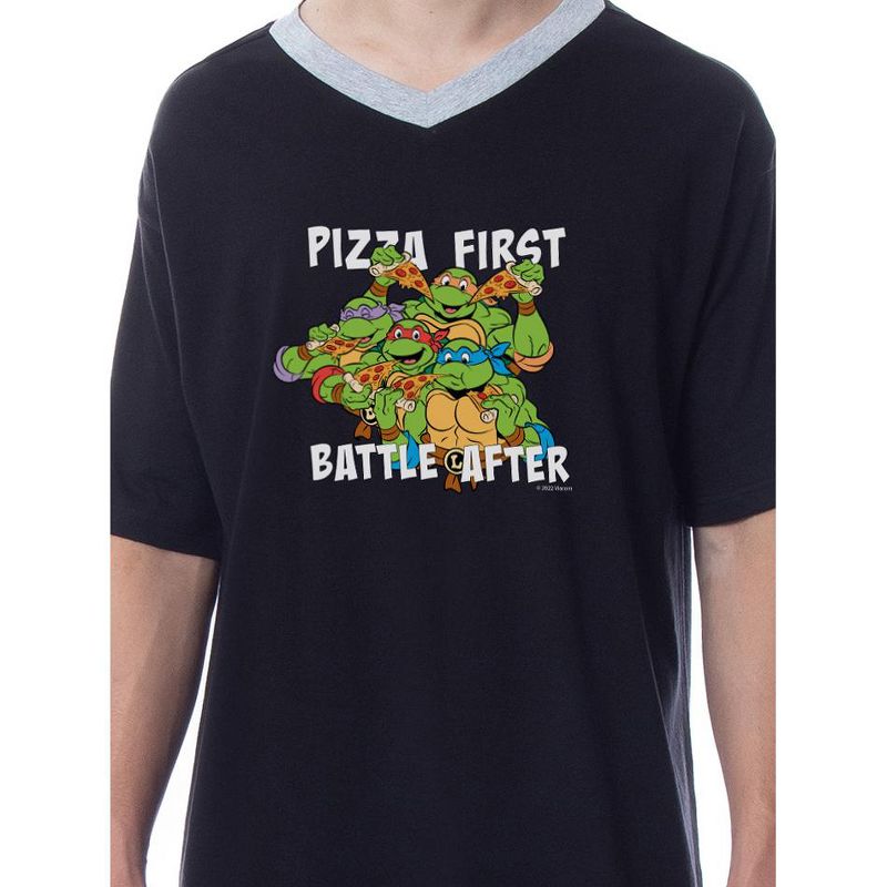 Teenage Mutant Ninja Turtles Mens' Character Sleep Pajama Dress Shirt, 2 of 4