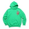 Candy Cane Bow Patchwork Print - Women's Graphic Hoodie - 2 of 3