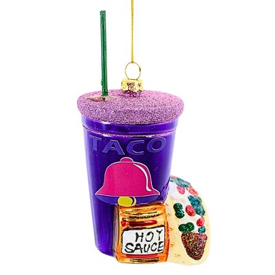 Cody Foster 3.75 In Taco Meal With Soda & Hot Sauce Packet Ornament Hot Sauce Bell Tree Ornaments