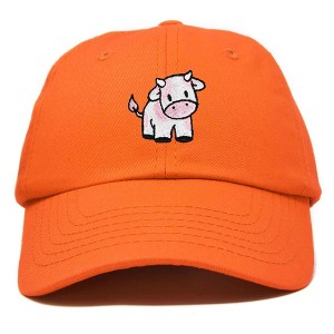 Dalix Strawberry Cow Embroidered Womens Cotton Dad Hat Baseball Cap - 1 of 4
