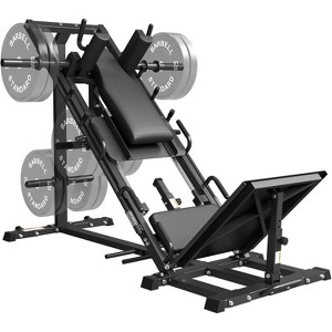 ER KANG Leg Press Hack Squat Combo, 45-Degree Lower Body Machine with Linear Bearing and Weight Storage, Targets Quads, Hamstrings, Glutes, and Calves - 1 of 4