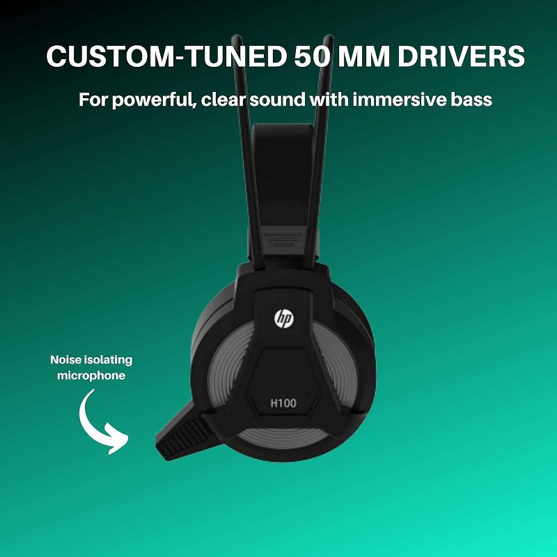 HP Wired Gaming PC Headset - S100, 4 of 8