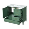 INFURNIC Vanity Tables, Elegant Compact Space Saving Bathroom Vanity with Advanced Features for Small Bathrooms, Green, 18.3"*24"*34.3" - 4 of 4