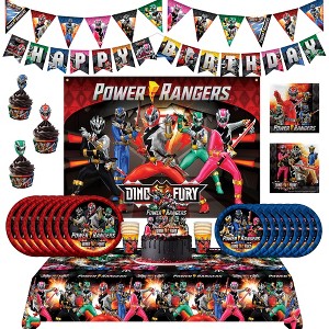 Treasures Gifted Power Rangers Party Supplies Ultimate Set for 16 Guests - 1 of 4