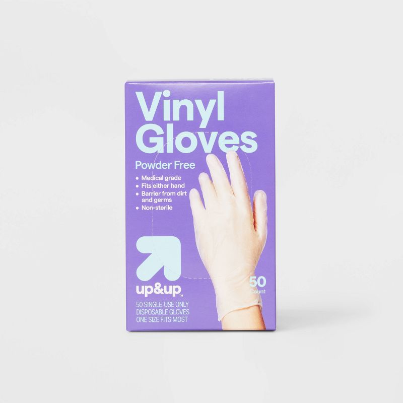 Vinyl Exam Gloves - 50ct - up &#38; up&#8482;, 1 of 5