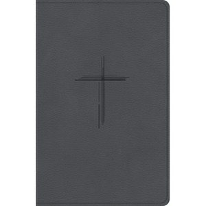 CSB Personal Size Giant Print Bible, Digital Study Edition, Charcoal Suedesoft Leathertouch - by  Csb Bibles by Holman (Leather Bound) - 1 of 1