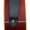 Unique Bargains Unique Bargains Faux Leather End Flower Print Electric Guitar Shoulder Strap with String - 4 of 4
