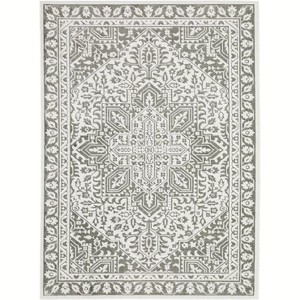 Oriental Weavers Montecito 1101W Grey/ White Indoor Area Rug - 3'3" x 5' - 1 of 1