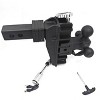 Tri-Ball Adjustable Trailer Hitch (1-7/8"/2"/2-5/16") w/Hook ¨C 6" Drop/Rise Ball Mount for Trucks/RVs/Campers,Anti-Theft Pin Included (1-Piece Set) - 4 of 4