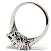 Pompeii3 1ct Three Stone Diamond Ring 14K White Gold - 3 of 4