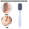 Unique Bargains Plastic Coarse And Fine Dual Sided Foot File Removes Dead Skin Pedicure White 1 Pc - 2 of 4