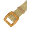 INSPIRE CHIC Women's Woven Wide Stretch Belts Wooden Buckle Elastic Waist Belt Waistband - 2 of 4
