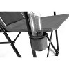 Gulches High Back Heavy Duty Lawn Chair (Grey) ¨C 250LBS Capacity, Oversized Wide Design with Cup Holder, Portable Collapsible,Breathable Fabric - 4 of 4