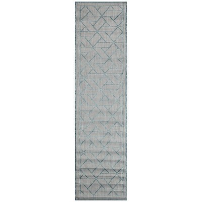 Liora Manne Carmel  Indoor/Outdoor Rug  Aqua..