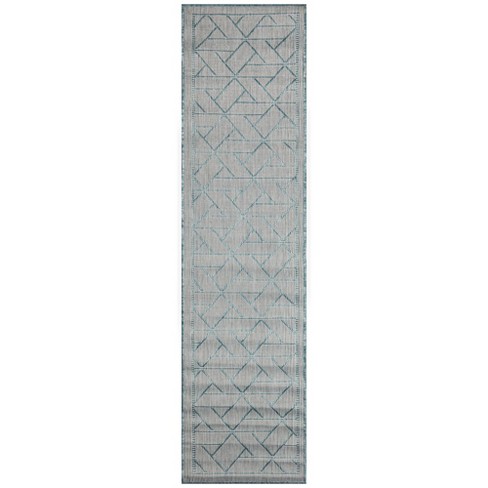 Liora Manne Carmel  Indoor/Outdoor Rug  Aqua.. - image 1 of 4