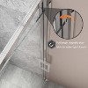 ONWITH 28 to 32 in. W x 72 in. H Framed Pivot Shower Door in Chrome with Clear Glass - 3 of 4