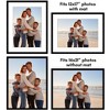 Americanflat 16" x 21" Picture Frame with Polished Plexiglass - Set of 2 - Use as 12x17 Frame with Mat or 16x21 Frame Without Mat - Black - 4 of 4