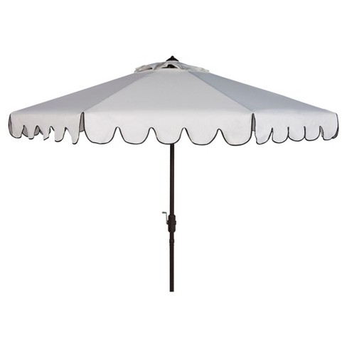 8 2 Patio Umbrellas White Black Safavieh Target