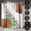 71x74 Botanical Boho Shower Curtain - 100% Polyester - Water-Resistant Bath Curtain - 4 of 4