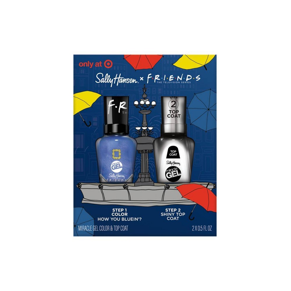 Sally Hansen Miracle Gel x Friends Duo Nail Polish - Joey + How you Bluein'? - 0.5 fl oz