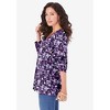 Roaman's Women's Plus Size Long Sleeve V Neck Ultimate Tee - 4 of 4
