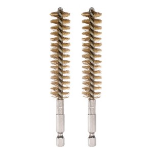 Unique Bargains Sturdy Wear-resistant 1/4" Hex Shank Handle Cleaning Brass Bore Brush - 1 of 4