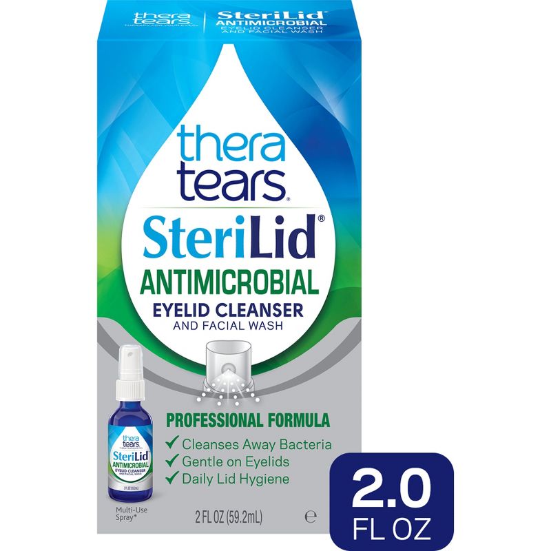 TheraTears Sterilid Antimicrobial Eyelid Cleanser and Facial Wash - 2 fl oz, 1 of 9