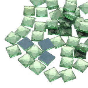 Unique Bargains Square Acrylic Flat Back Heart DIY Crafting Decor Jewelry Rhinestone 50 Pcs - 1 of 4