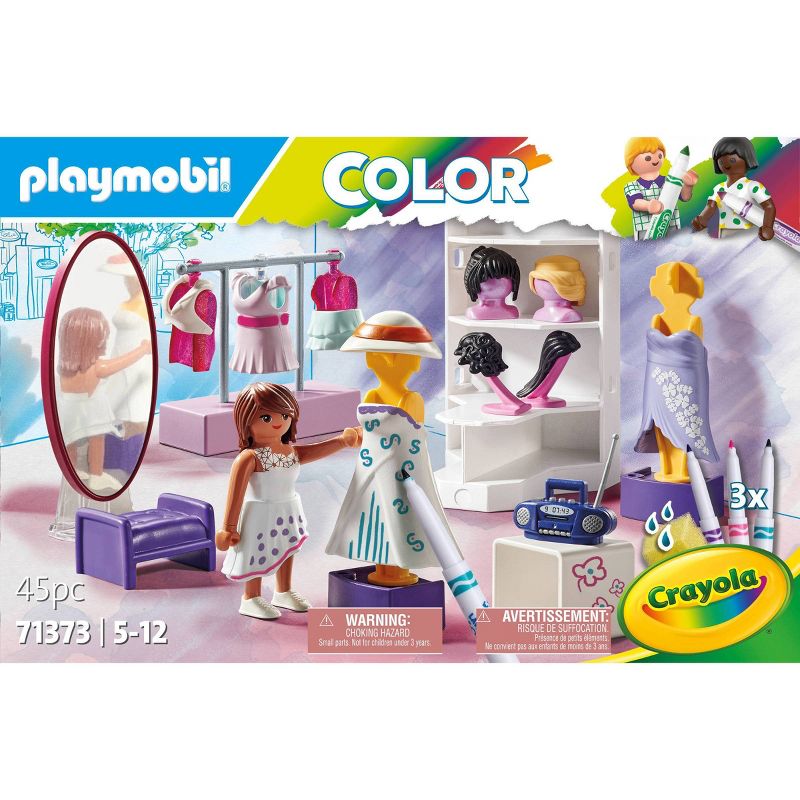 PLAYMOBIL Color with Crayola: Fashion Design set, 3 of 10