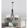 Chloe Lighting Willan Transitional 5 Light Matt Black Up-Hanging Chandelier 21" Wide - 3 of 4