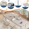 7-Piece Kids Folding Table and Chairs Set, Toddlers Children's Activity Table and Chairs Set for Dining Room,Daycare,Classrooms - 4 of 4