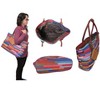 Amerileather Rozaly Leather Handbag – Puffy Patched Lambskin Design with Sculpted Texture and Artistic Modern Flair - 4 of 4