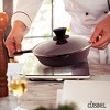 Cuisinel Cast Iron Skillet with Lid - 8" Fry Pan, Glass Cover & Silicone Grip, Pre-Seasoned, Oven, Grill, Stovetop, Camping, Fire, Induction Safe - 3 of 4