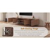 Etelifrank Wood TV Stand Media Console With 4-Cabinets - 4 of 4