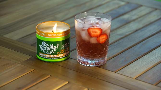 9oz 30-Hour Repellent Candle Tin - Murphy's Naturals, 2 of 9, play video