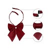Allegra K Women's Adjustable Solid Color Pre-tied Bowknot Uniform Work Costume Bow Tie - 4 of 4