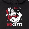 Men's - Instant Message - Santa No Lift No Gift Christmas Graphic Fleece Pullover Hoodie - 2 of 4