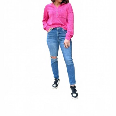 Women's Paisley High Rise Distressed Slim Skinny Jeans - RISEN
