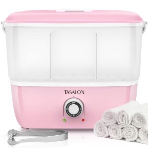 TASALON Hot Towel Steamer for Facials,  Portable Towel Machine Fits 16 Mini Towels - Pink - 1 of 4