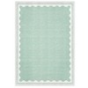 Scalloped Pattern Rugs for Living Room Bedroom Soft Non Slip Low Pile Throw Carpet Washable Foldable Area Rug - 4 of 4