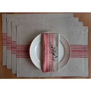 Solino Home Striped Linen Placemats | Farmhouse - 1 of 4