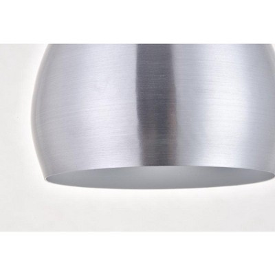 Burnished Nickel Teardrop Plug-In Pendant Light