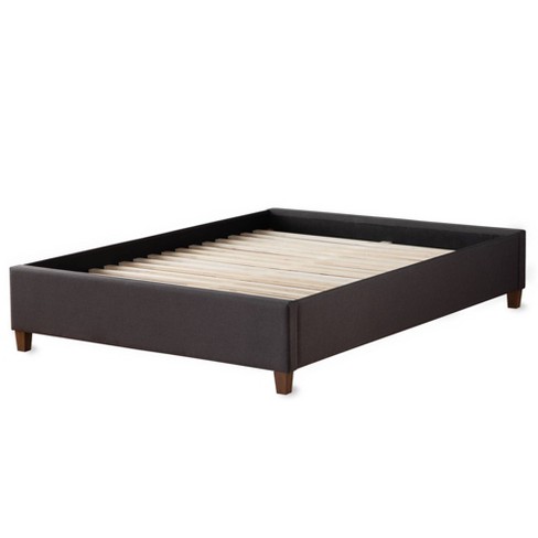 Ava Upholstered Platform Bed With Slats, Cal King Platform Bed Frame Wood Slats